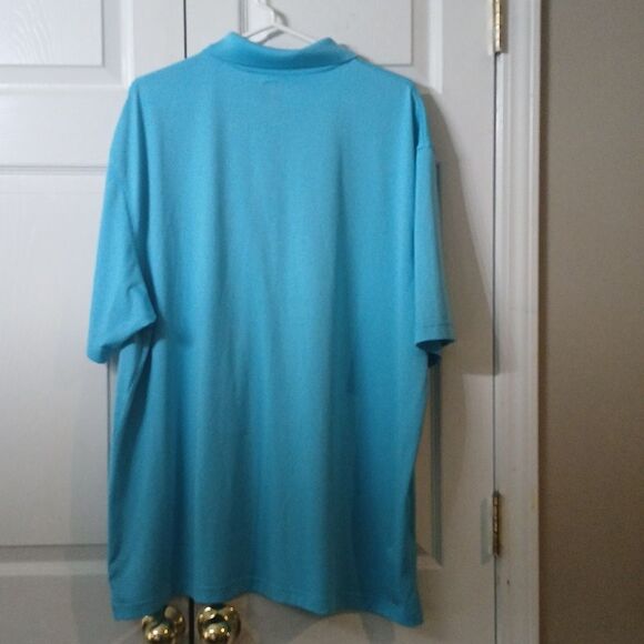 Pro Tour Airplay  aqua blue golf polo dress shirt Sz XXL EUC - Picture 5 of 5